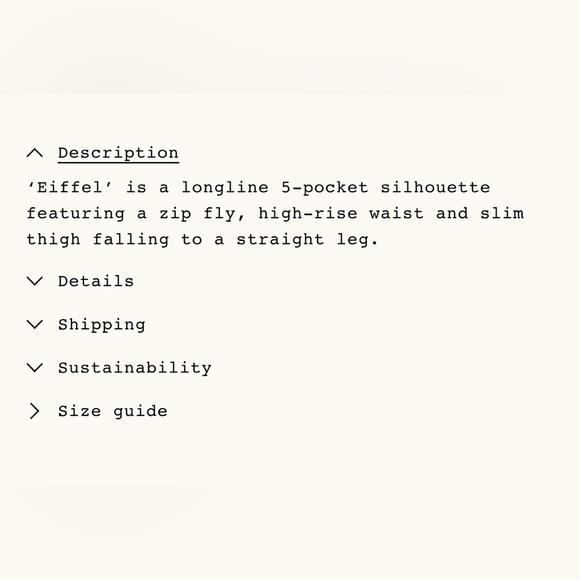 JEANERICA / KHAITE Danielle Eiffel Black Straight Leg Jeans (24) - Picture 3 of 6